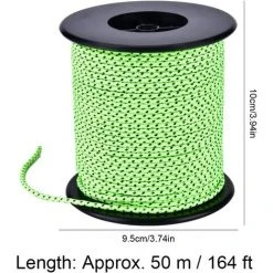 Tente Corde Réfléchissant - Tente Guide Corde，Cord Paracord De Camping Avec Matériau PP Pour Tente Camping Randonnée Randonnée - Vert - DKSFJKL -Pergola Soldes 60884602 3