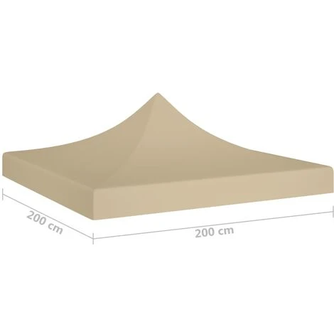 FIMEI Toit De Tente De Réception 2x2 M Beige 270 G/m² 7 FIMEI Toit De Tente De Réception 2x2 M Beige 270 G/m² – Image 5