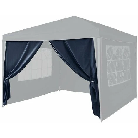 TERRE JARDIN Mur Porte Bleu Pour Tonnelle Pliante 3 X 3 M 4 TERRE JARDIN Mur Porte Bleu Pour Tonnelle Pliante 3 X 3 M – Image 2