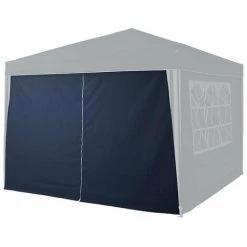 TERRE JARDIN Mur Porte Bleu Pour Tonnelle Pliante 3 X 3 M 8 TERRE JARDIN Mur Porte Bleu Pour Tonnelle Pliante 3 X 3 M -Pergola Soldes 6096611 3