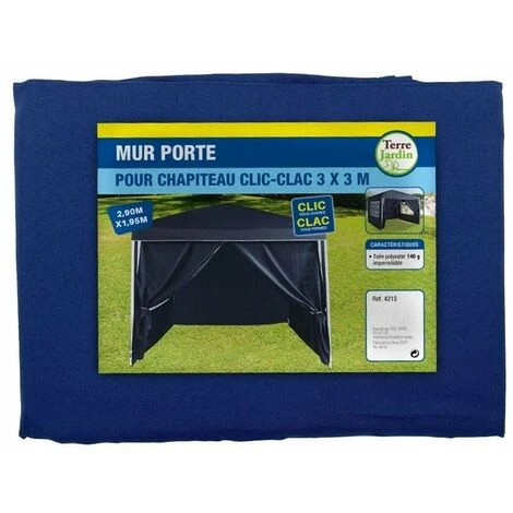 TERRE JARDIN Mur Porte Bleu Pour Tonnelle Pliante 3 X 3 M 6 TERRE JARDIN Mur Porte Bleu Pour Tonnelle Pliante 3 X 3 M – Image 4