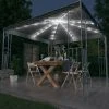 FIMEI Tonnelle Avec Guirlande Lumineuse à LED 300x300 Cm Anthracite -Pergola Soldes 60966840 1