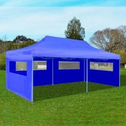 FIMEI Tente De Réception Pliable Bleue 3 X 6 M