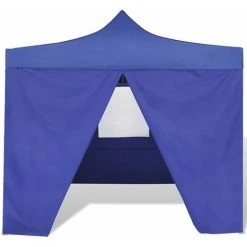 FIMEI Tente Pliable Avec 4 Parois Bleu 3 X 3 M -Pergola Soldes 60968380 3