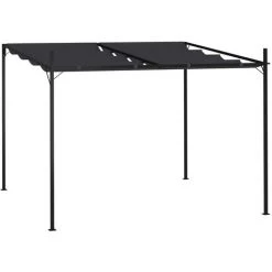 FIMEI Belvédère Avec Toit Rétractable 300x300x233 Cm Anthracite