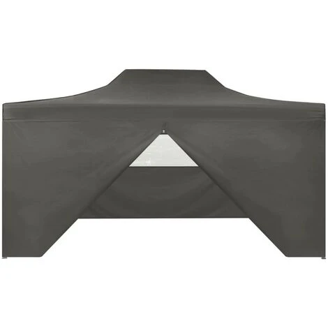 FIMEI Tente De Réception Pliable Avec 4 Parois 3x4 M Acier Anthracite 4 FIMEI Tente De Réception Pliable Avec 4 Parois 3x4 M Acier Anthracite – Image 2