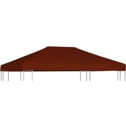 FIMEI Toile Supérieure De Gazebo 310 G/m² 3x4 M Terre Cuite