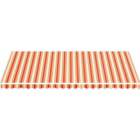 FIMEI Tissu De Remplacement Pour Auvent Jaune Et Orange 6x3,5 M 5 FIMEI Tissu De Remplacement Pour Auvent Jaune Et Orange 6x3,5 M – Image 3