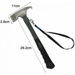 QERSTA Marteau De Camping Léger Multifonctionnel, équipement D'extérieur -Pergola Soldes 61062565 5