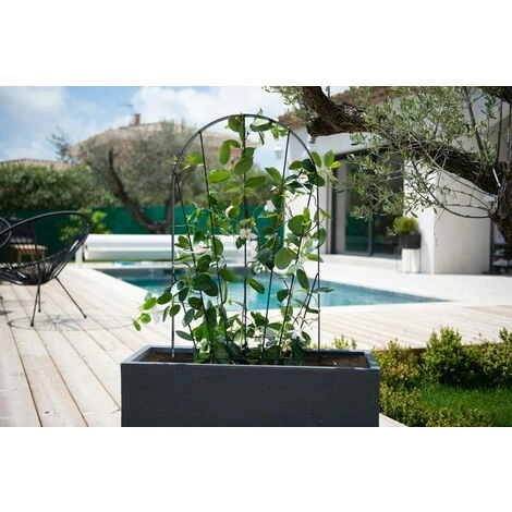 Louis Moulin Treillis à Piquer Soleil Anthracite - 48x102 Cm - Acier époxy 6 Louis Moulin Treillis à Piquer Soleil Anthracite - 48x102 Cm - Acier époxy – Image 4