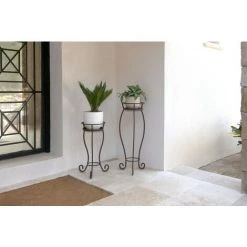 Louis Moulin Sellette Volute Avec Soucoupe Fer Vieilli - H. 770 - Acier époxy 9 Louis Moulin Sellette Volute Avec Soucoupe Fer Vieilli - H. 770 - Acier époxy -Pergola Soldes 61063726 4