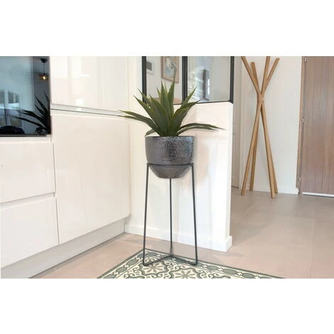 Louis Moulin Tripode Pour Pot Anthracite - 58x27 Cm - Acier époxy 5 Louis Moulin Tripode Pour Pot Anthracite - 58x27 Cm - Acier époxy – Image 3