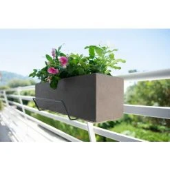 Louis Moulin Support Jardinière Crochet Fer Rond Anthracite - 35x18 Cm - Acier époxy 8 Louis Moulin Support Jardinière Crochet Fer Rond Anthracite - 35x18 Cm - Acier époxy -Pergola Soldes 61063781 3