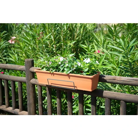 Louis Moulin Support Jardinière Crochet Fer Rond Anthracite - 35x18 Cm - Acier époxy 6 Louis Moulin Support Jardinière Crochet Fer Rond Anthracite - 35x18 Cm - Acier époxy – Image 4