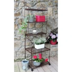 Louis Moulin Etagère Volutes Boulangère Fer Vieilli - 59x41x169 Cm - Acier époxy 7 Louis Moulin Etagère Volutes Boulangère Fer Vieilli - 59x41x169 Cm - Acier époxy -Pergola Soldes 61063900 3