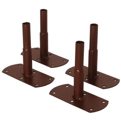 Louis Moulin Pack 4 Pieds Tube ROND20 à Visser Fer Vieilli - 13x6x12 Cm - Acier époxy 3 Louis Moulin Pack 4 Pieds Tube ROND20 à Visser Fer Vieilli - 13x6x12 Cm - Acier époxy