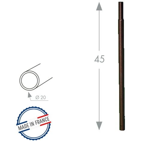 Louis Moulin Pack 4 Tubes ROND20 à Enfoncer Fer Vieilli - 45 Cm - Acier époxy 4 Louis Moulin Pack 4 Tubes ROND20 à Enfoncer Fer Vieilli - 45 Cm - Acier époxy – Image 2