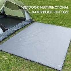 TANCYCO Bâche De Tente Imperméable Et Résistante à La Déchirure épaissir La Bâche De Pique-nique Tapis De Plage Résistant Pour La Randonnée, Les Voyages, La Randonnée, Quadrilatère M (pour 4-5 Personnes, Avec Clous) -Pergola Soldes 61248483 4