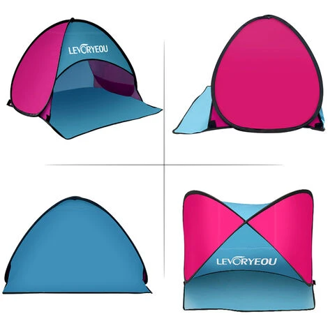 TANCYCO Mini Abri De Tente De Plage Extérieur Instantané Multicolore Avec Pare-soleil De Plage Avec Sac De Transport 5 TANCYCO Mini Abri De Tente De Plage Extérieur Instantané Multicolore Avec Pare-soleil De Plage Avec Sac De Transport – Image 3