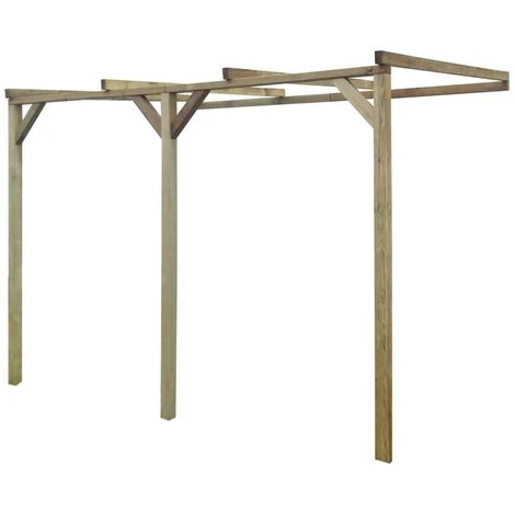 SUPERMARKET Pergola à Appentis Bois 2 X 3 X 2,2 M 3 SUPERMARKET Pergola à Appentis Bois 2 X 3 X 2,2 M