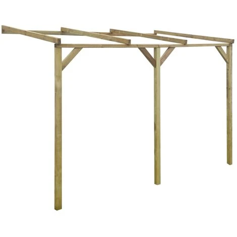 SUPERMARKET Pergola à Appentis Bois 2 X 3 X 2,2 M 4 SUPERMARKET Pergola à Appentis Bois 2 X 3 X 2,2 M – Image 2