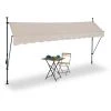 Relaxdays Auvent Pour Balcon, Hauteur Réglable, Sans Percer, Anti-UV, 350 X 120 Cm, Sable-gris 1 Relaxdays Auvent Pour Balcon, Hauteur Réglable, Sans Percer, Anti-UV, 350 X 120 Cm, Sable-gris -Pergola Soldes 61314150 1