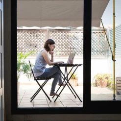 Relaxdays Auvent Pour Balcon, Hauteur Réglable, Sans Percer, Anti-UV, 400 X 120 Cm, Sable -Pergola Soldes 61314241 4