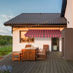 Relaxdays Auvent Pour Balcon, 350 Cm De Large, Hauteur Réglable, Sans Percer, Anti-UV, Gris/rouge 9 Relaxdays Auvent Pour Balcon, 350 Cm De Large, Hauteur Réglable, Sans Percer, Anti-UV, Gris/rouge -Pergola Soldes 61314281 3