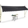 Relaxdays Auvent Pour Balcon, Hauteur Réglable, Sans Percer, Anti-UV, 400 X 120 Cm, Anthracite-doré 1 Relaxdays Auvent Pour Balcon, Hauteur Réglable, Sans Percer, Anti-UV, 400 X 120 Cm, Anthracite-doré -Pergola Soldes 61314459 1
