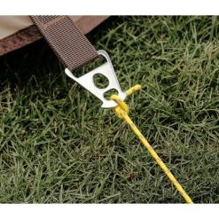 ELLE Corde De Tente Réfléchissante, Corde De Guidage De Tente Légère Avec Boucle Réglable, Parfaite Pour La Tente D'Auvent De Randonnée De Camping Longueur De La Corde 4 Mètres Jaune Clair -Pergola Soldes 61332949 4