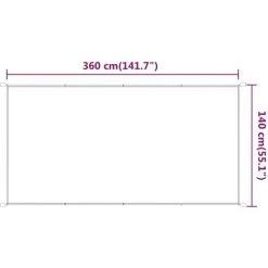 FIMEI Auvent Vertical Beige 140x360 Cm Tissu Oxford -Pergola Soldes 61382820 5