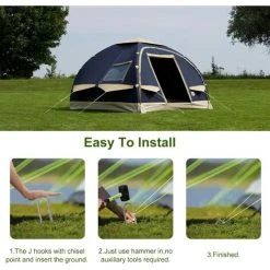 GRID COOL Lot De 6 Trampolines En J En Acier Galvanisé Pour Tentes De Camping 8mm X 30cm -Pergola Soldes 61661769 3