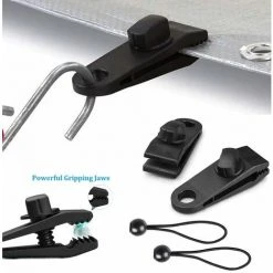 GRID COOL Lot De 10 Cordons élastiques Pour Tendeurs De Bâche Pour Tentes, Couvertures, Auvents -Pergola Soldes 61663683 5