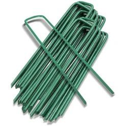 BENOBBY KIDS 15 Cm 50 Pièces Paillage Pour Plante Piquets De Jardin Piquets De Sol Agrafes épingles Ancres De Jardinage Pointes En Forme De U Paysage Sécurisation épingle à Ongles Pelouse Tissu Filet Tapis