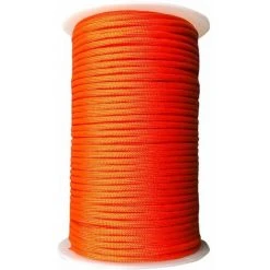 DENUOTOP Tente De Réception Et Barnum Corde De Parachute Avec Longueur De Corde De 328 Pieds De Diametre 4/25 Pouces Pour Tente De Sauvetage Alpinisme Terrasse De Camping En Plein Air, Modele: Orange