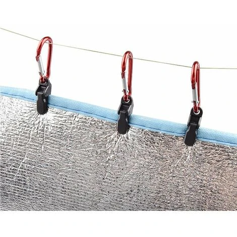 DENUOTOP Tente De Réception Et Barnum Clip De Fixation Coupe-vent Pour Tente De Camping, Pince Crocodile + Crochet De Levage, 10 Pieces 4 DENUOTOP Tente De Réception Et Barnum Clip De Fixation Coupe-vent Pour Tente De Camping, Pince Crocodile + Crochet De Levage, 10 Pieces – Image 2