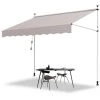 EINFEBEN Auvent Pince Auvent Balcon Auvent Bras Articulé Auvent Résistant Aux UV Hydrofuge Terrasse Jardin Balcon - Beige -Pergola Soldes 63579188 1
