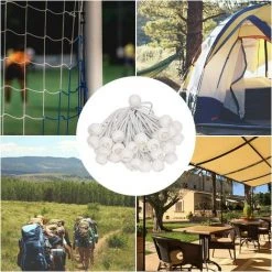 CHANCEY 50 Pcs Tendeur à Boule Élastique, Tendeur De Bâche Pour Pavillon, Camping, Tente Cordons, Rideaux Harnais D’Extension, 9cm -Pergola Soldes 63636162 2