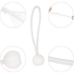 CHANCEY 50 Pcs Tendeur à Boule Élastique, Tendeur De Bâche Pour Pavillon, Camping, Tente Cordons, Rideaux Harnais D’Extension, 9cm -Pergola Soldes 63636162 4