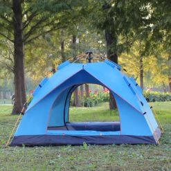 FANTABLAU 3-4 Personnes Anti-UV PopUp Tente Imperméable Extérieur Famille Camping Randonnée Pêche (Bleu Ciel, 3-4 Personnes 200x210x135cm) -Pergola Soldes 63646486 5