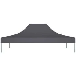 SUPERMARKET Toit De Tente De Réception 4x3 M Anthracite 270 G/m² -Pergola Soldes 63653597 3