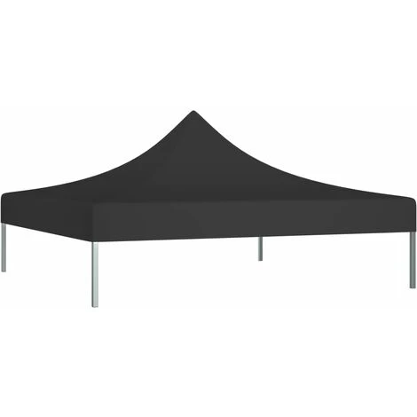 SUPERMARKET Toit De Tente De Réception 2x2 M Noir 270 G/m² 4 SUPERMARKET Toit De Tente De Réception 2x2 M Noir 270 G/m² – Image 2