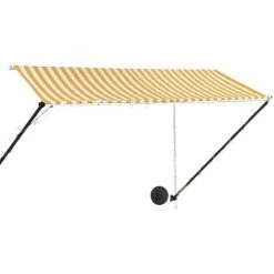 SUPERMARKET Auvent Rétractable Avec LED 300x150 Cm Jaune Et Blanc 9 SUPERMARKET Auvent Rétractable Avec LED 300x150 Cm Jaune Et Blanc -Pergola Soldes 63654998 3