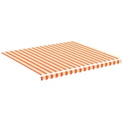 SUPERMARKET Tissu De Remplacement Pour Auvent Jaune Et Orange 4x3,5 M -Pergola Soldes 63655294 2
