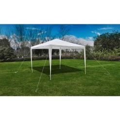 SUPERMARKET Tonnelle Pavillon De Jardin Blanc 3x3m