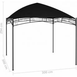 SUPERMARKET Belvédère De Jardin 3x3 M Anthracite 180 G/m² 11 SUPERMARKET Belvédère De Jardin 3x3 M Anthracite 180 G/m² -Pergola Soldes 63657643 5