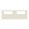SUPERMARKET Paroi Latérale De Belvédère Avec Fenêtres 6x2 M Crème -Pergola Soldes 63659628 1