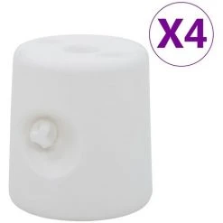 SUPERMARKET Poids De Tonnelle 4 Pcs PE Blanc