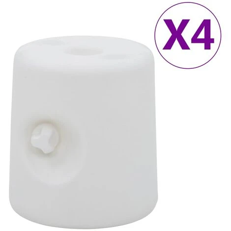 SUPERMARKET Poids De Tonnelle 4 Pcs PE Blanc 3 SUPERMARKET Poids De Tonnelle 4 Pcs PE Blanc