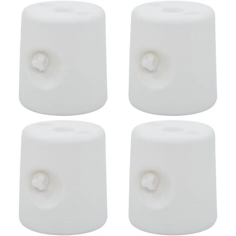 SUPERMARKET Poids De Tonnelle 4 Pcs PE Blanc 4 SUPERMARKET Poids De Tonnelle 4 Pcs PE Blanc – Image 2